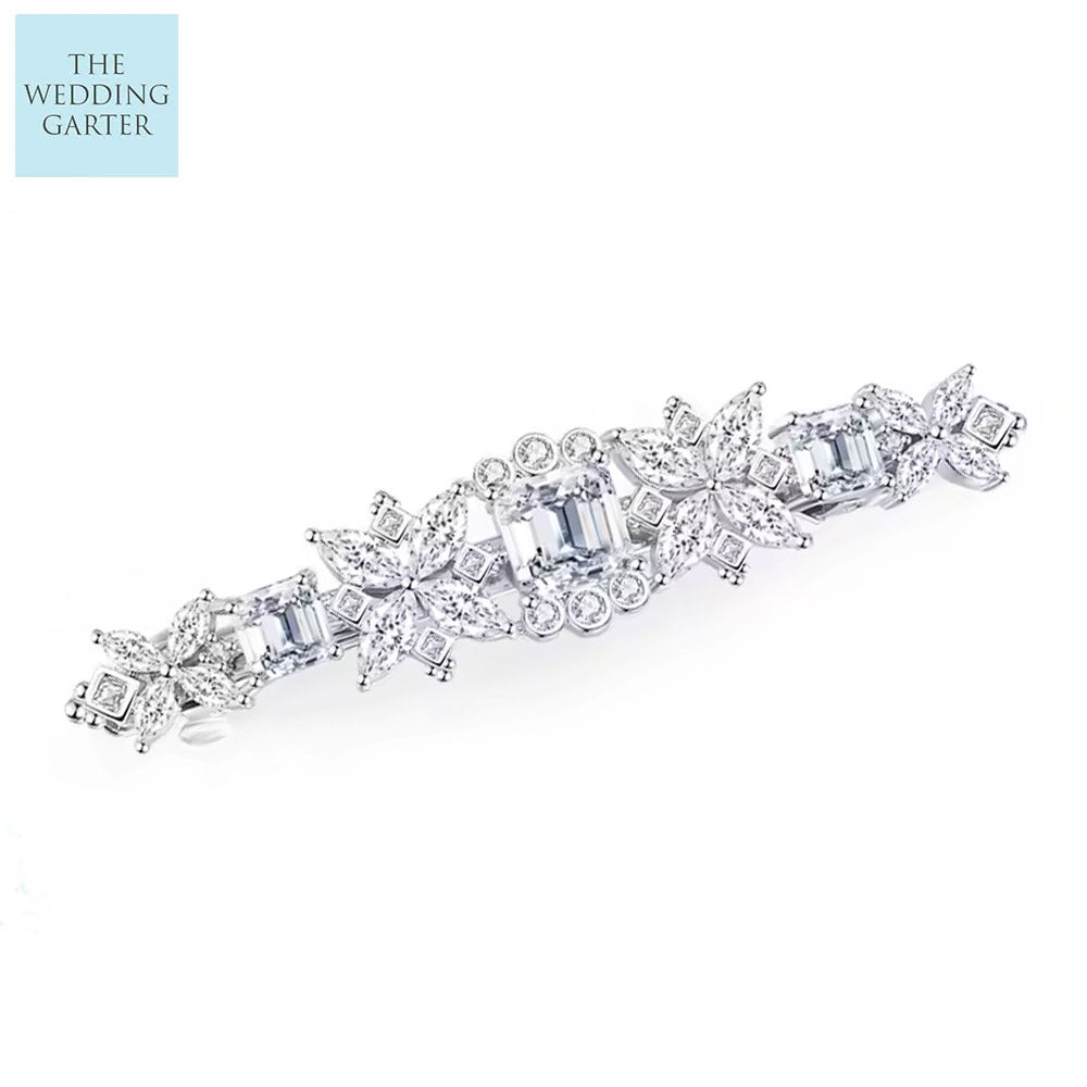 Vintage Style Zirconia Crystal Wedding Hair Clip