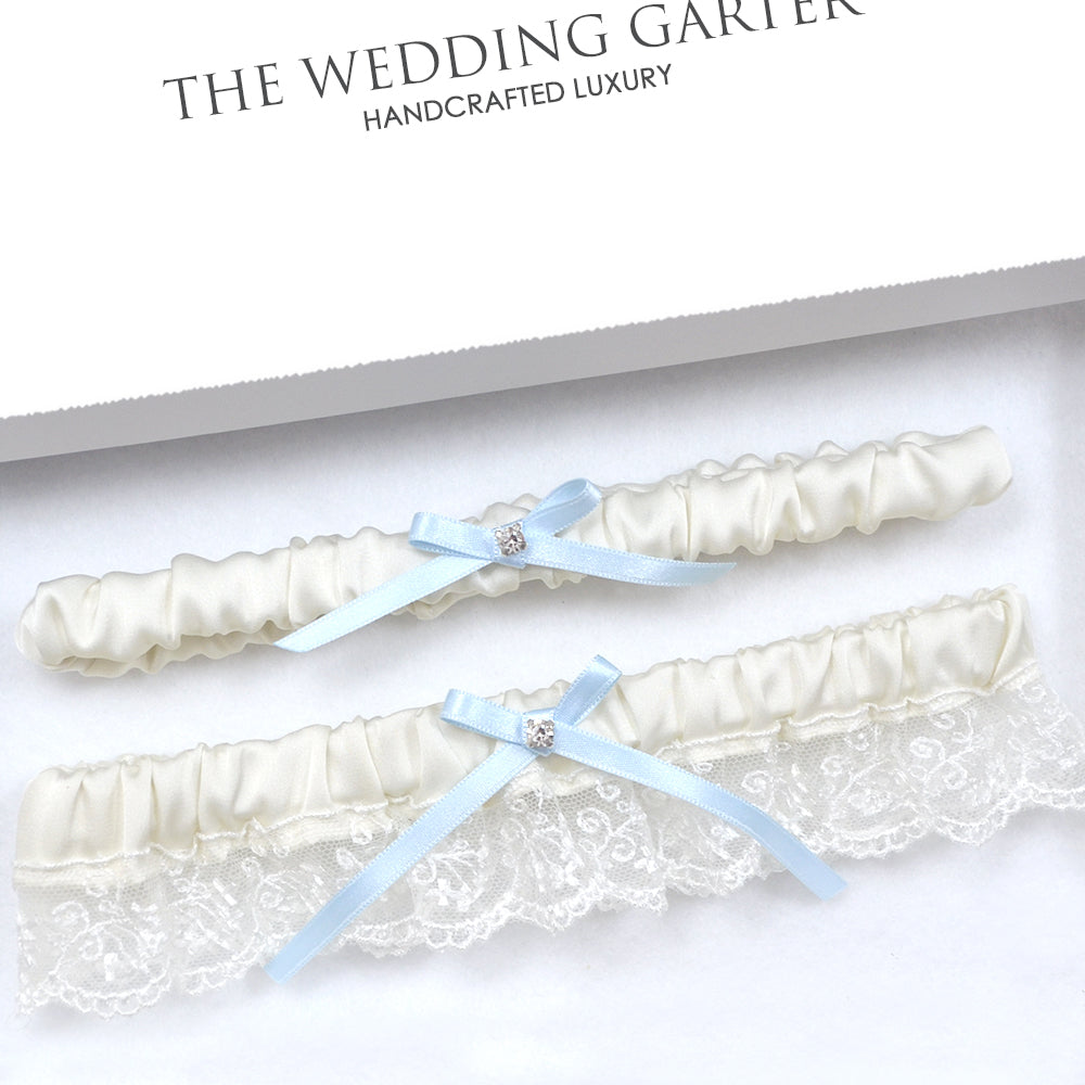 Nicola Ivory Lace Wedding Garter Set For Brides Online Australia