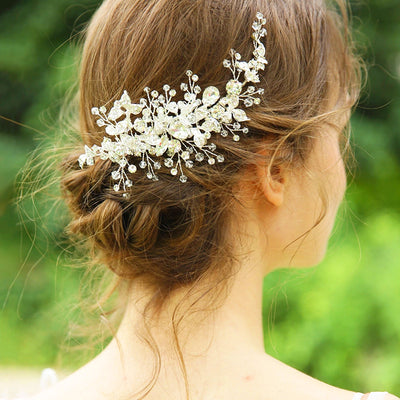 silver hair vine headpiece