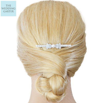 diamond and pearl hair clip