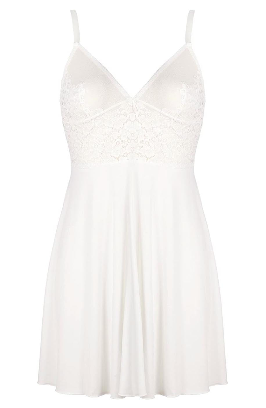 Delicate Ivory Sheer Babydoll Wedding Lingerie