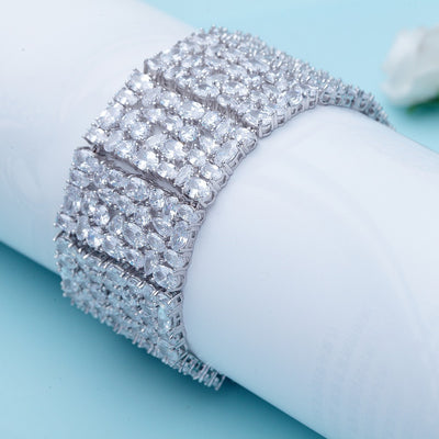 Exclusive Designer CZ Diamond Encrusted Bracelet