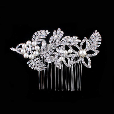 Exclusive Pearl & Swarovski Crystal Bridal Headpiece