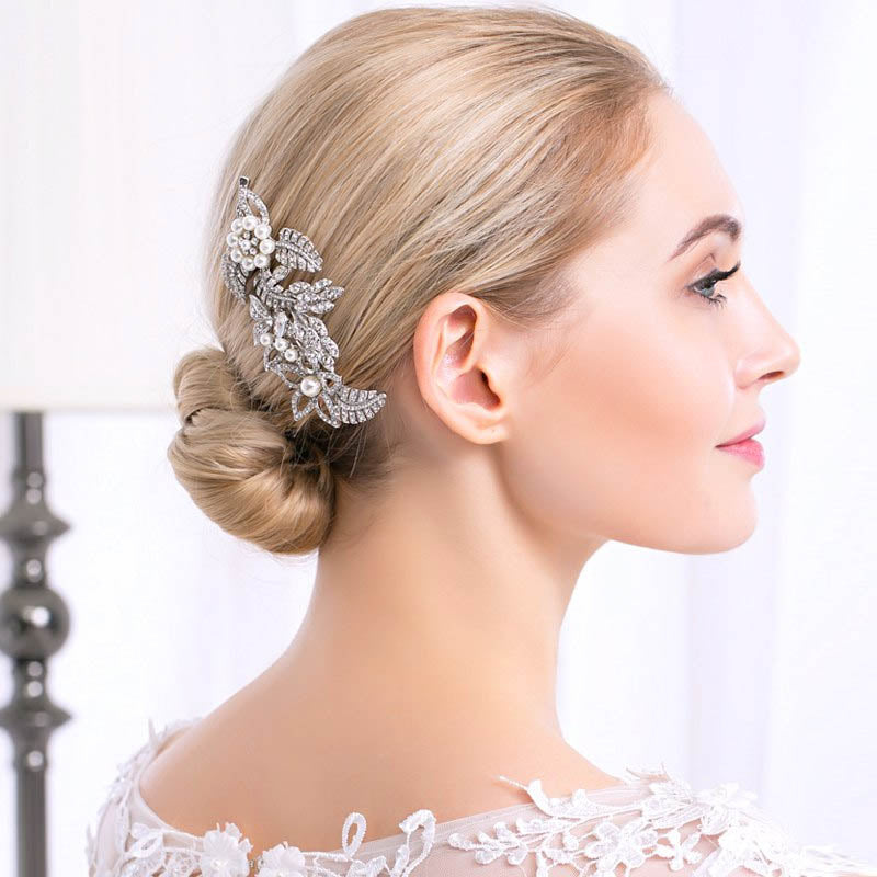 Exclusive Pearl & Swarovski Crystal Bridal Headpiece