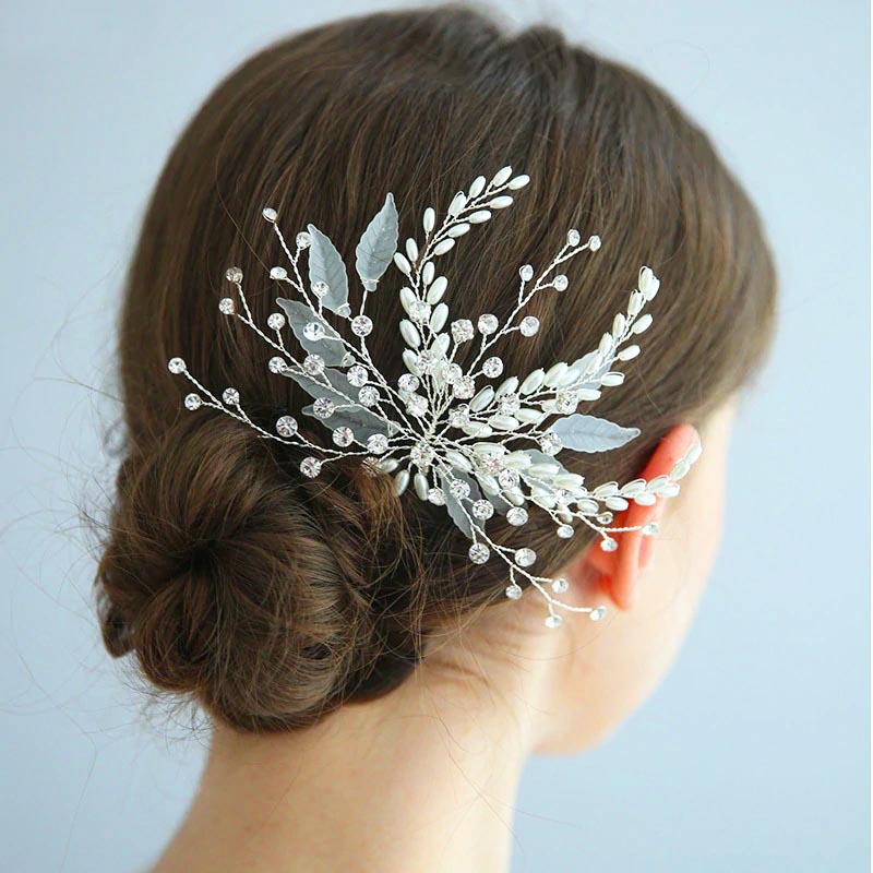Delicate Pearl & Crystal Bridal Headpiece