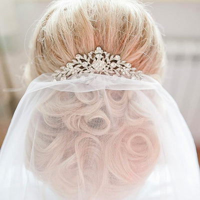Rose Gold Floral Vintage Style Wedding Headpiece