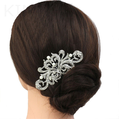 vintage style pearl bridal headpiece