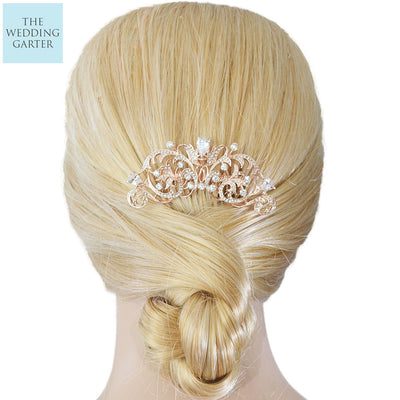 rose gold headpiece